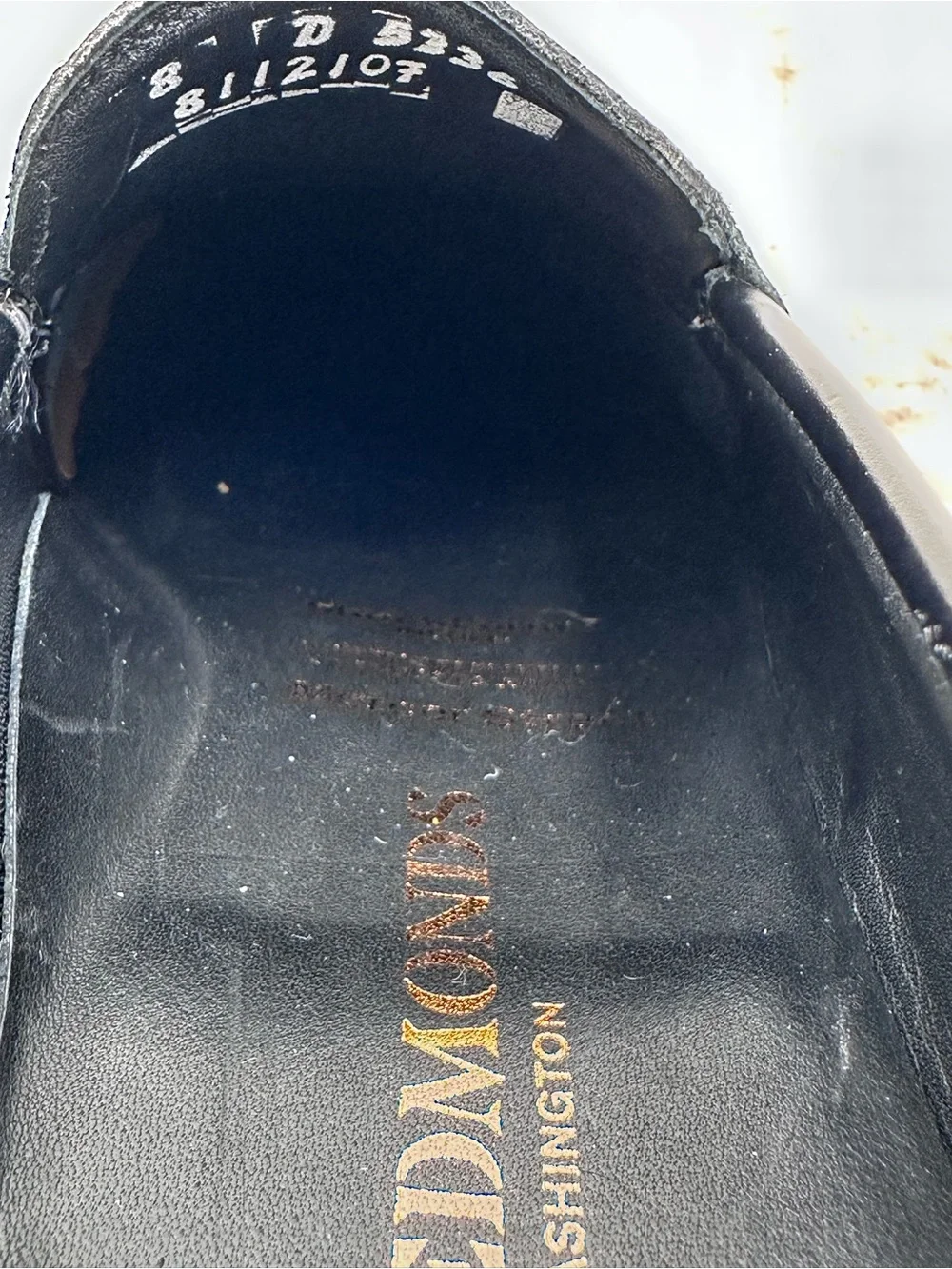Allen Edmonds Mercer Street Penny Loafers 8 D Black leather‎